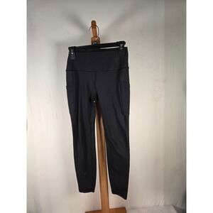 GapFit Sculpt Compression Leggings Black High Rise Side Pockets Petite Small